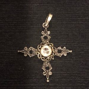 Antique looking cross pendant